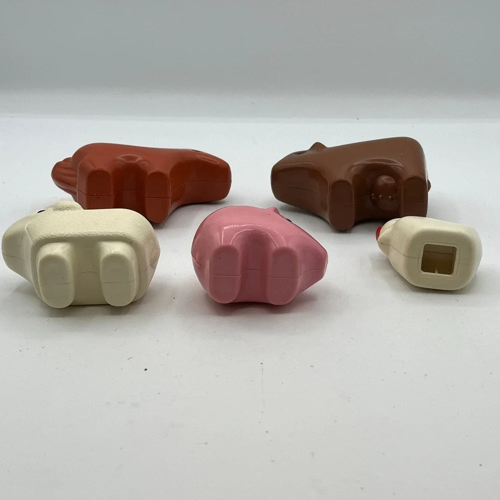 Vintage Little Tikes Noah Ark Animals Lot Sheep Chicken Pigs Horse Cow Elephant